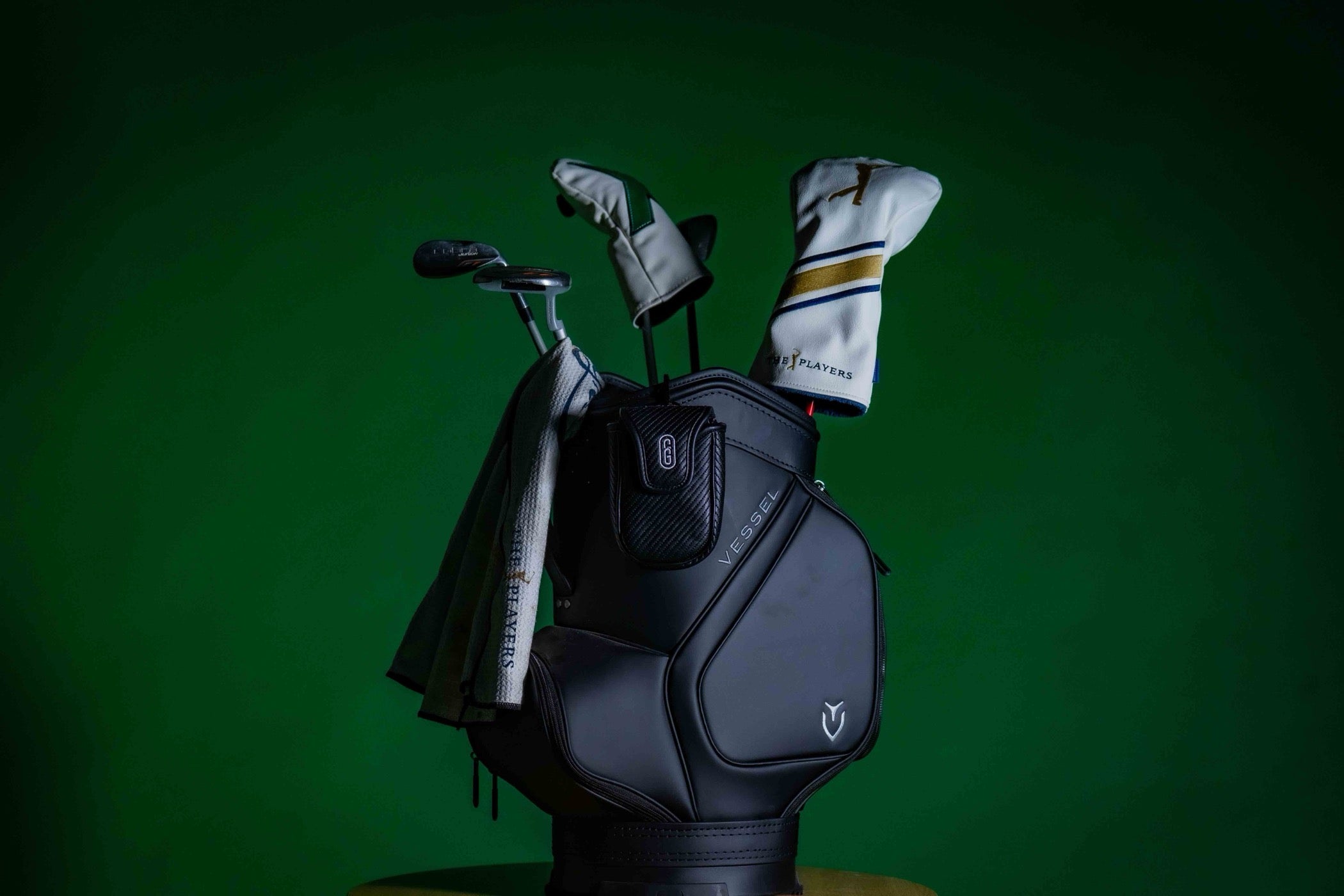 Rangefinder fodral i PU-läder – golf – svart färg