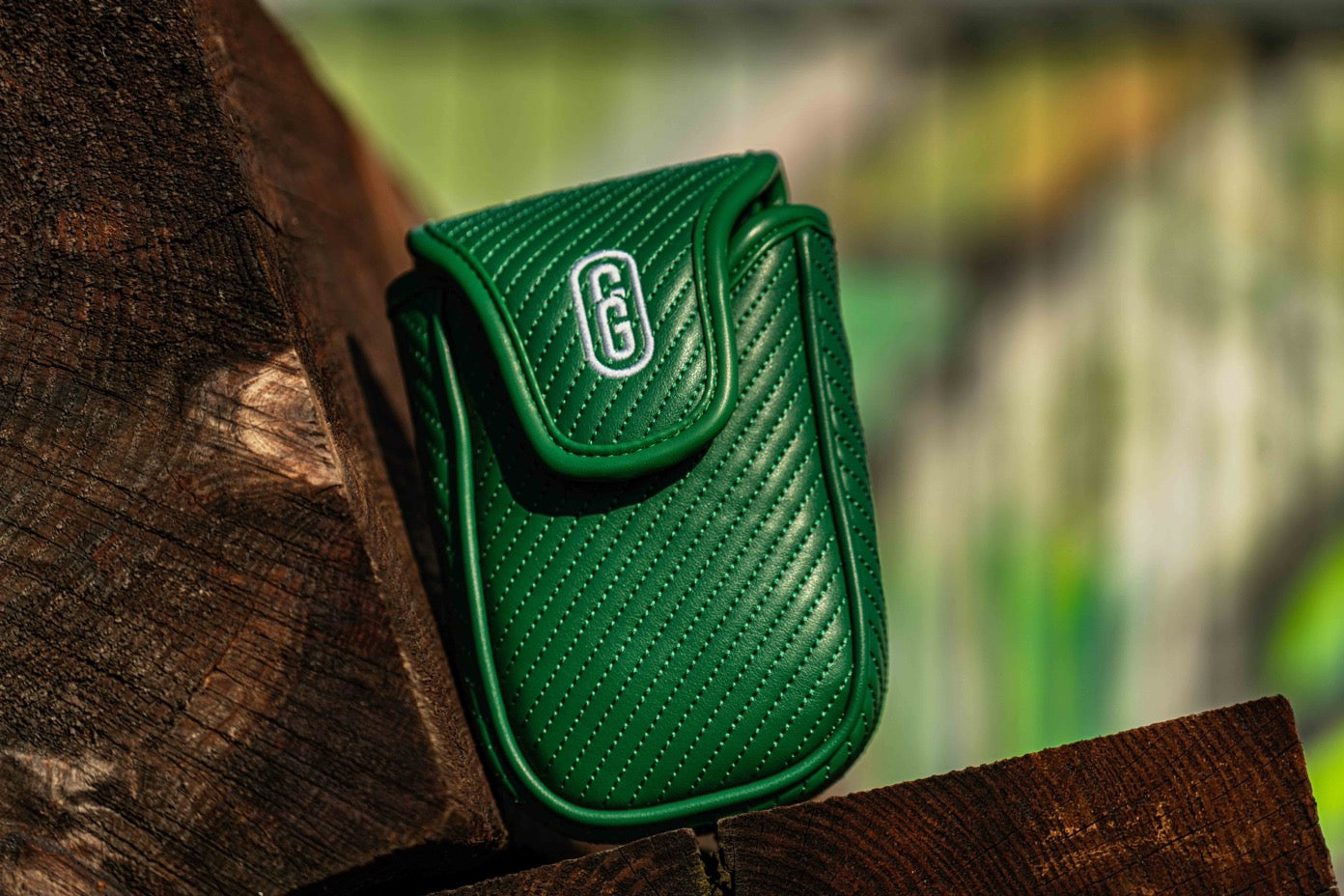 Rangefinder fodral i PU-läder – golf – grön - färg