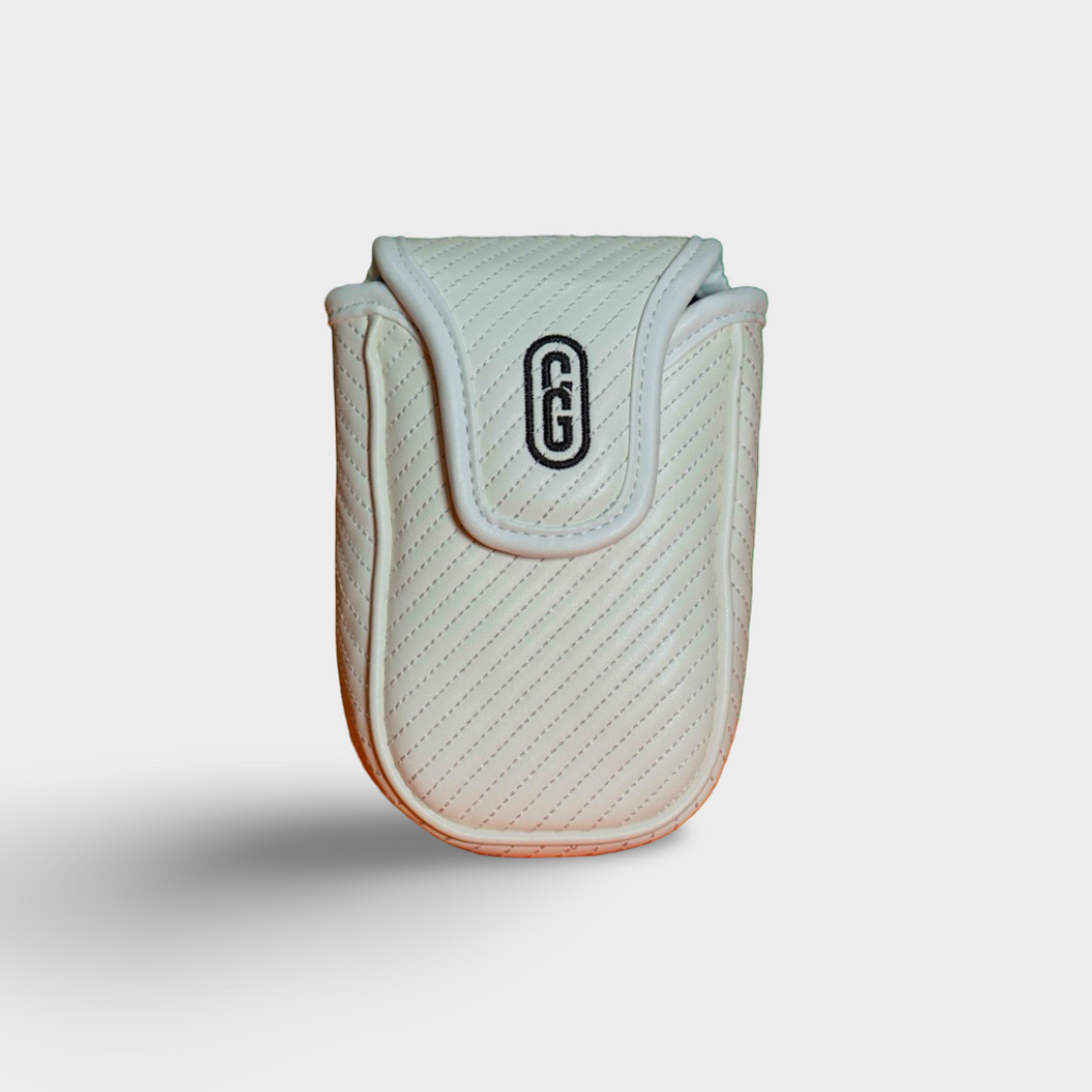 Rangefinder fodral i PU-läder – golf – vit färg